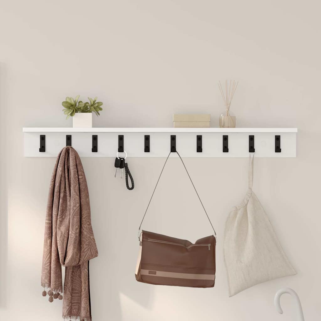Wall Mounted Nightstand White 100 X 10.5 X 10.5 Cm
