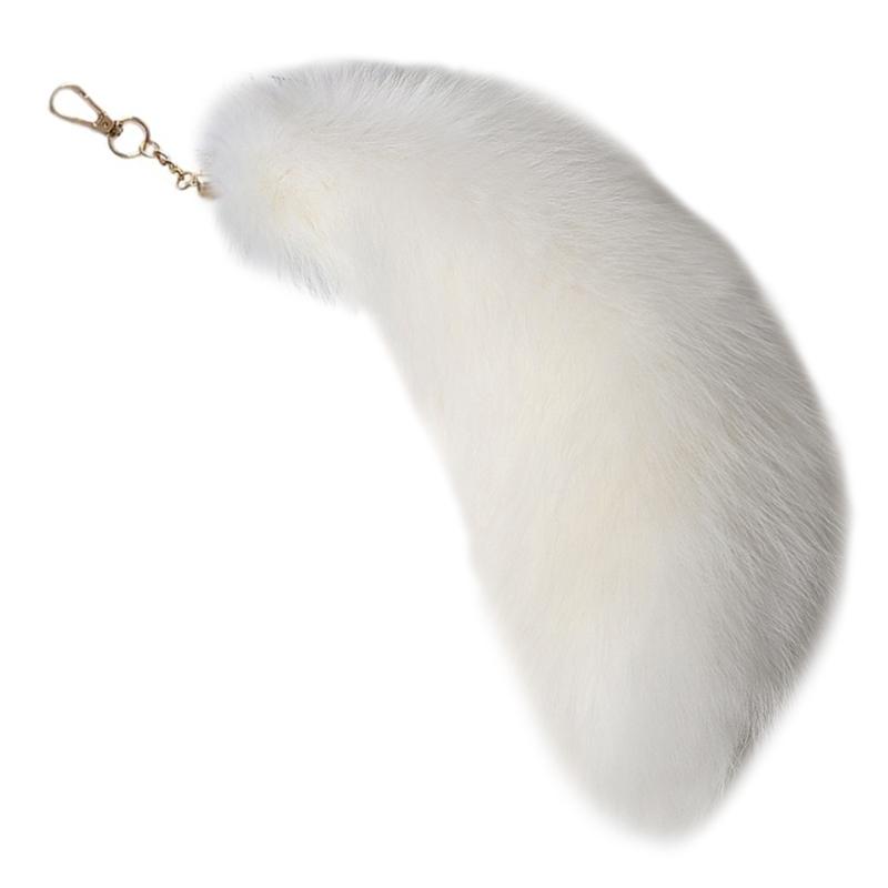 Длинный брелок-хвост животного Плюшевый брелок-хвост Держатель для ключей Брелок Подвеска Украшения Шарм для кошелька Сумки Рюкзака
