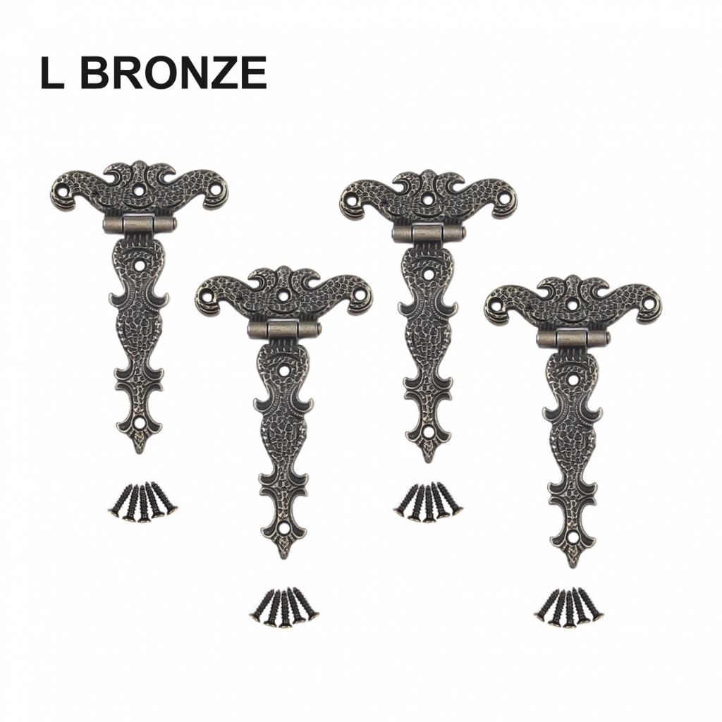 4pcs Zinc Alloy Hinge Antique Hinge Furniture Hardware Accessories