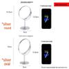 Specchio ingranditore HD a doppia faccia in acciaio inossidabile per trucco da scrivania o toeletta