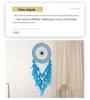 Handmade Indian Dream Catcher Feather Wind Chime - Creative Wall Hanging for Bedroom or Homestay Decoration