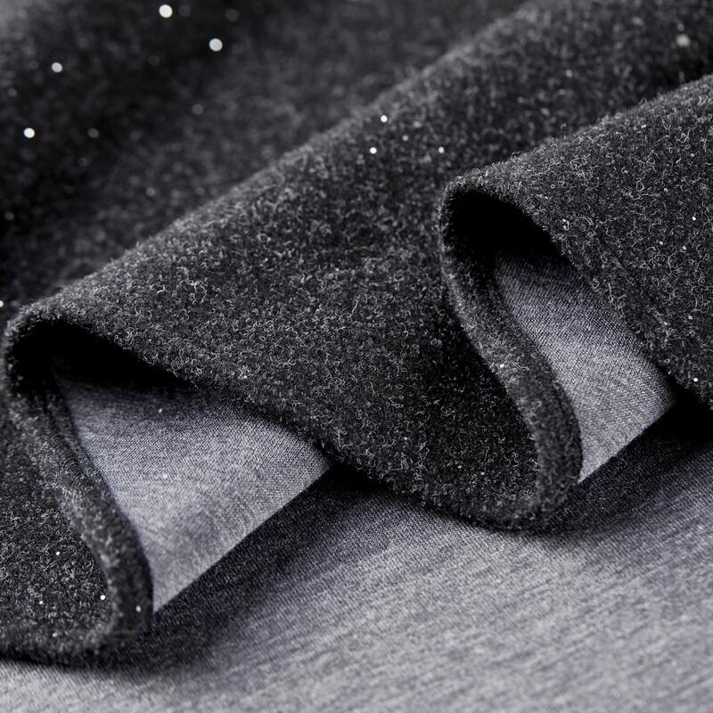 Women's High-Waist Glitter Knit A-Line Midi Skirt