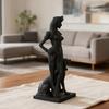 3D Printed Women And Dog Figurine, Egyptian Goddess Dog Sculpture, Collectible Tabletop Statue for Living Room Bedroom Bookshelf, Desk Decor