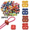 Double Hole Sportswear Accessories Bean Toggle Clip Apparel Shoelace Buckle Stopper Cord Lock