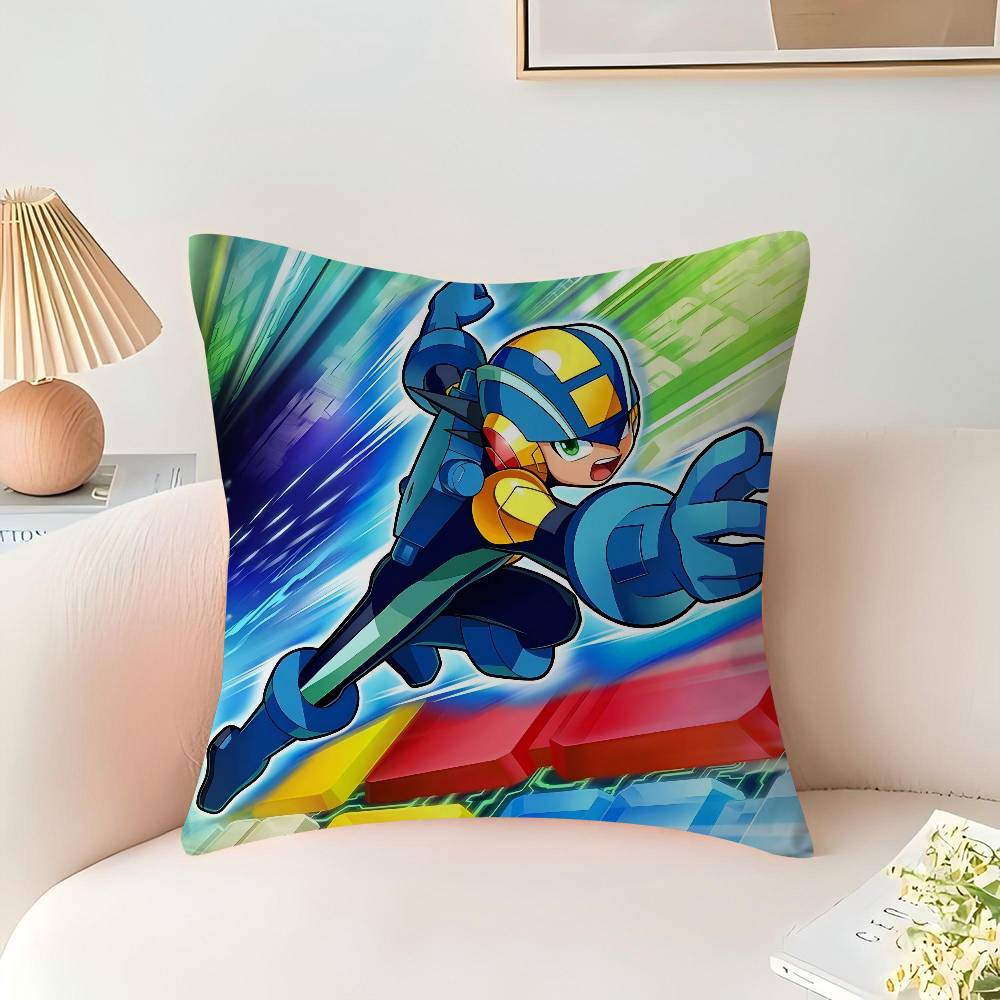 Game Megaman Personalized Pillow Cover Kids Bedroom Wild Party Decor Pillowcase Kid Birthday Shower Gift