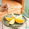 2 Layer Creative Cake Stand Fruit Tray Dishes for Serving Candy Snack Serving Plate Fruit Platter Christmas Decor Food Storage