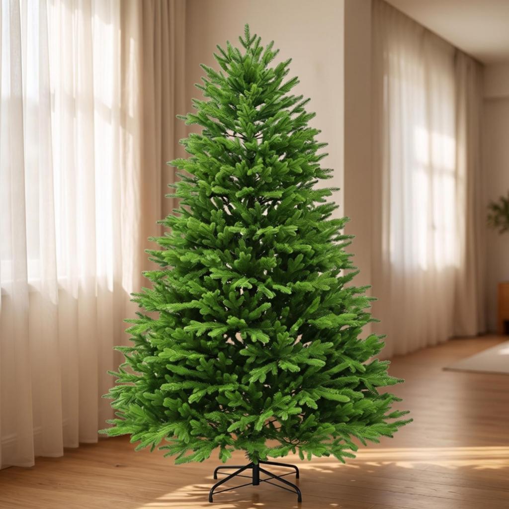 Realistic Artificial Christmas Tree | Authentic, PE Tree, for Living Room