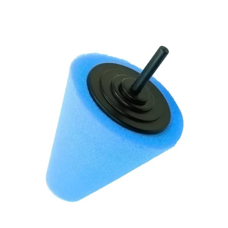 Auto Wheel Polishing Sponge Used for Electric Drill 3inch Burnishing Ball Polishing Cone Car Hub Buffing Sponge Pad