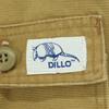 DILLO Made In the USA, Duck Canvas Fabric Animal Pattern Patch Cotton Pants Men's Used