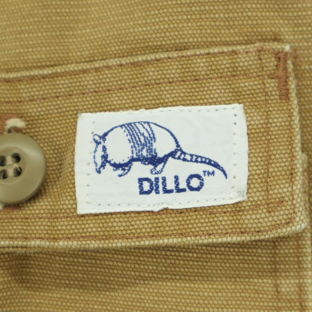 DILLO Made In the USA, Duck Canvas Fabric Animal Pattern Patch Cotton Pants Men's Used