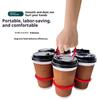 Support Carrousel Anti-Brûlure Pliable pour Tasses à Café, Support Portable 6 Tasses pour Événements de Traiteur en Plein Air