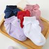 Sommer Mesh Neugeborenen Baby Mädchen Socken Mode Bogen Dünne Socken für Mädchen Infant Kleidung Zubehör Weiß Rot Farbe 0-5Year