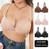 Large size glossy lace edge thin cup bra underwear sexy gathering big breasts small