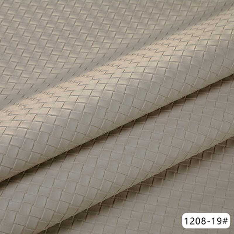 100x137cm Woven Pattern Synthetic Leather Fabric Soft PU Leather Sewing Diy Sofa Background Car Interior Upholstery Home Decor