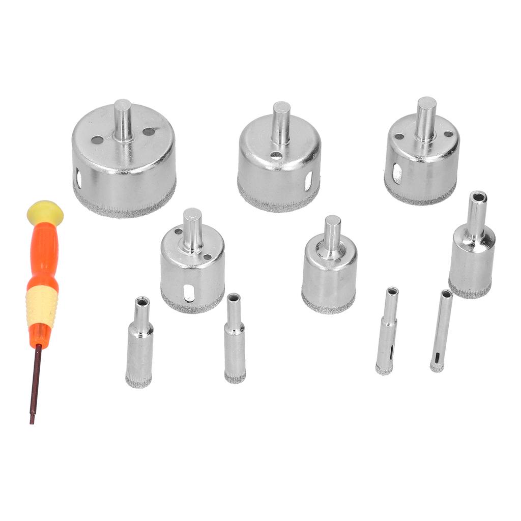 Hollow Drill Hole Saw Set   Drilling Bits Tile Opener with Guidance Fixture for Ceramic