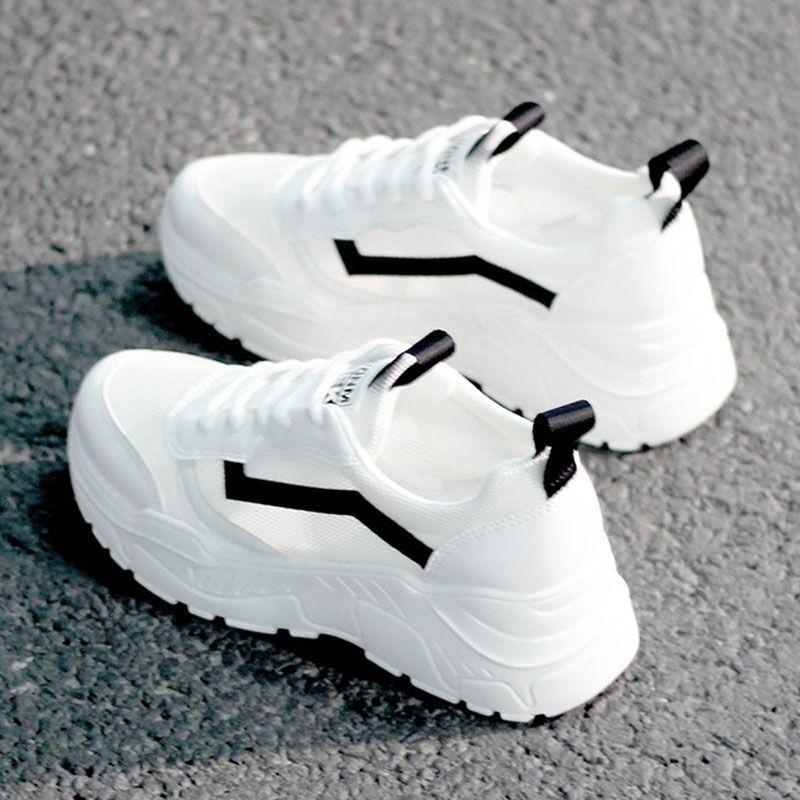 Thick-soled 22 spring and summer new shoes breathable and lightweight sports and leisure board shoes