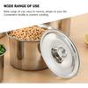 Milisten Stainless Steel Taste Cup Lid Mini Saucepan Lid Cookware Metal Seasoning Universal for Pots and Pans Universal Pot Stainless Steel 8 Inch