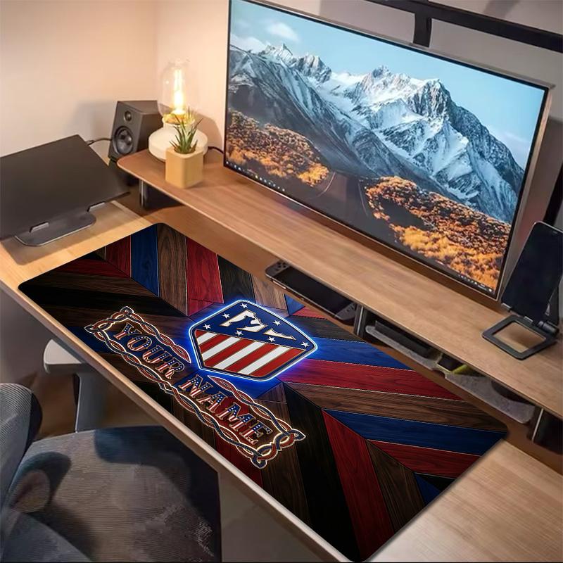 Club Atletico De Madrid Print  Cushion Non-slip Laptop Tablet Big Mousepad XXL Mat Mini PC Playmat With Lock Edge