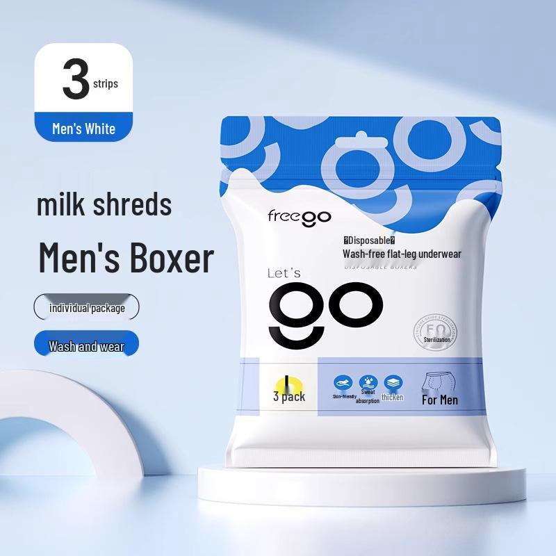 Męskie jednorazowe bokserki Freego na podróże, wyjazdy służbowe, szkolenia wojskowe i sport.