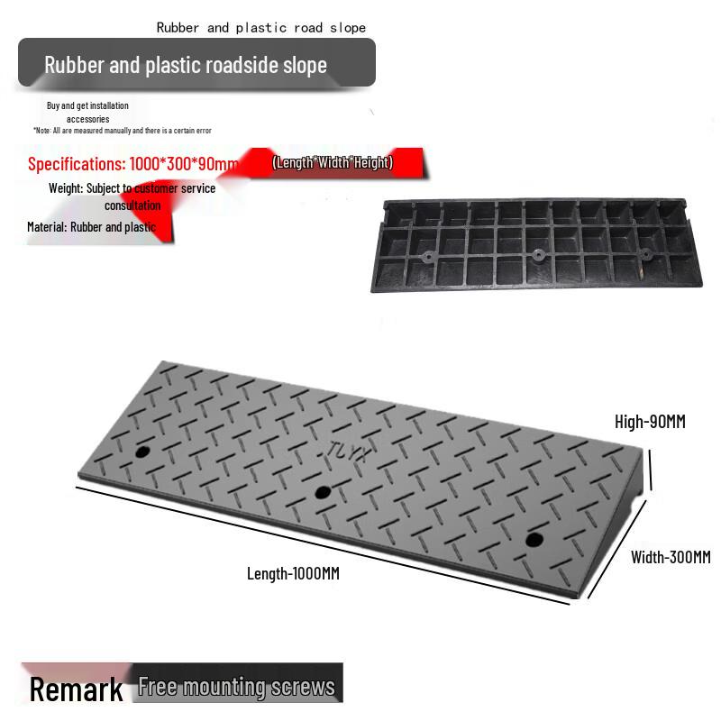 Heavy-Duty Rubber Curb Ramp