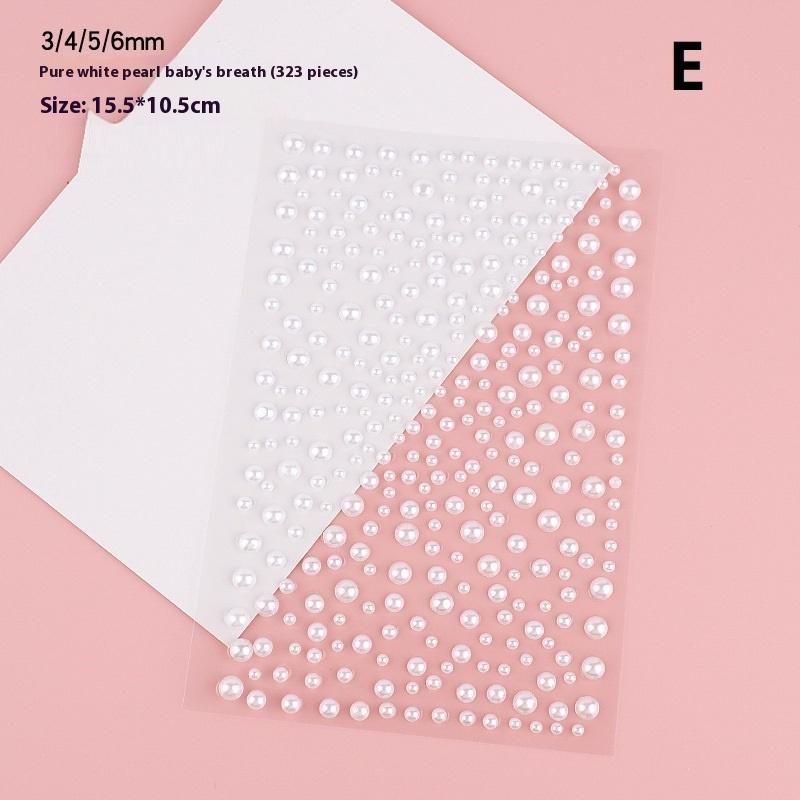 Göz Yüz Vücut Elmas Dövme Çıkartmaları Renkli Simli Rhinestone İnci Çıkartma Parti Makyajı İçin Yüz Dekalı Mücevher Aksesuarı