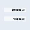 New Glossy Black 3D Letters Numbers M340d M240d M235d M140d M135d Emblem for BMW F30 F31 F35 F40 F46 G42 G20 Car Trunk Sticker