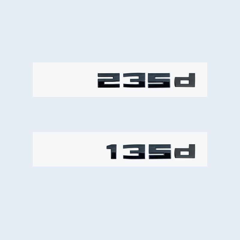 New Glossy Black 3D Letters Numbers M340d M240d M235d M140d M135d Emblem for BMW F30 F31 F35 F40 F46 G42 G20 Car Trunk Sticker