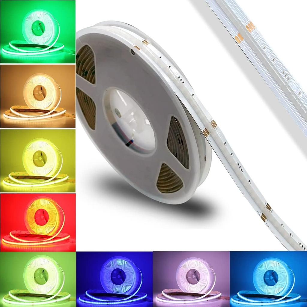 DC 5V USB COB Strip 320Leds/M White/Blue/Pink/Yellow/Pink/Red Flexible Ribbon Rope Night Lamp TV Backlight LED Strip