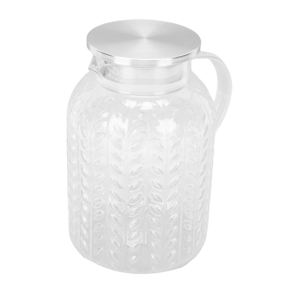 1.8L Capacity Clear Beverage Pitcher Heat Proof Heat Proof Pitcher For Beverage Service