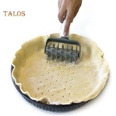 Pizza Cookies Teig Nadel Rad Roller Cutter Brot Locher Backen Werkzeug
