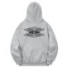 Khg0077 Good And Evil Fleece Hoodie - Gray
