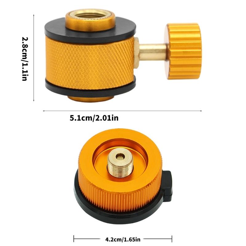Multiple Gas Type Refilling Link Tap Action Thin for Camping Hiking Accessories