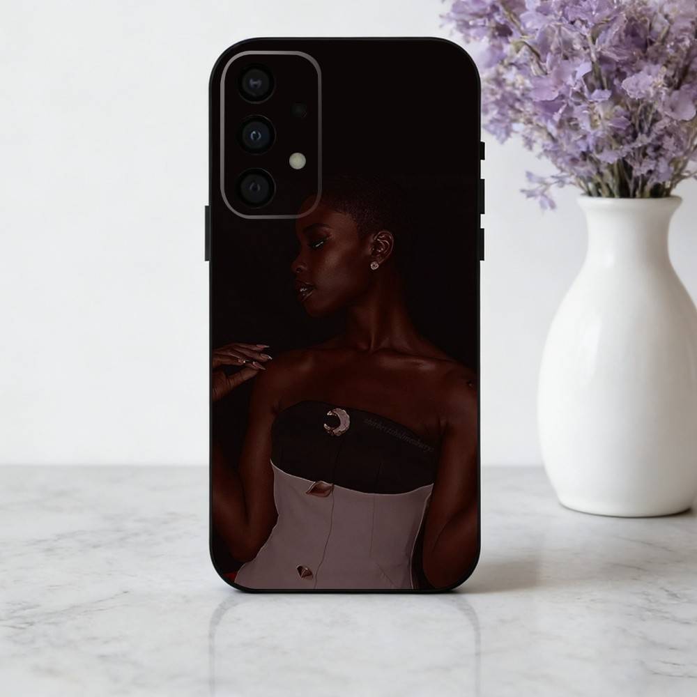 Radiant J-Joy S-Sunday Actress phone Case For Samsung Galaxy A73,A72,A71,A70,A53,A52,A51,Others Soft Black Shell