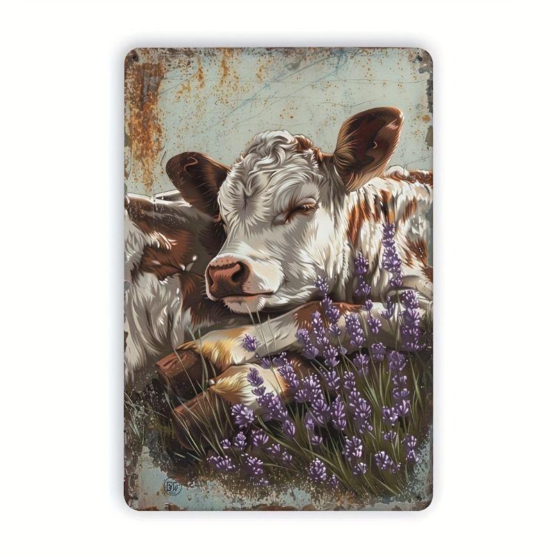 Retro Metal Animal Wall Art for Home Kitchen Farm Cafe Garden