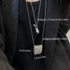 Metal Long Necklace with Water Bottle Pendant Women Choker  for Fashion Enthusiasts