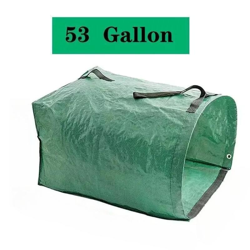 53Gallon Fallen Leaf Collection Bag Leaf Garden Forest Park Outdoor Lawn Cleaning Garbage Grass Debris Beauty Environment
