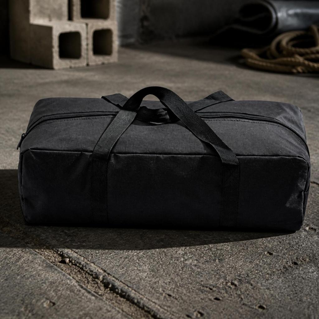 Zippered Storage Bag with Carry Handles Multipurpose Oxford Material