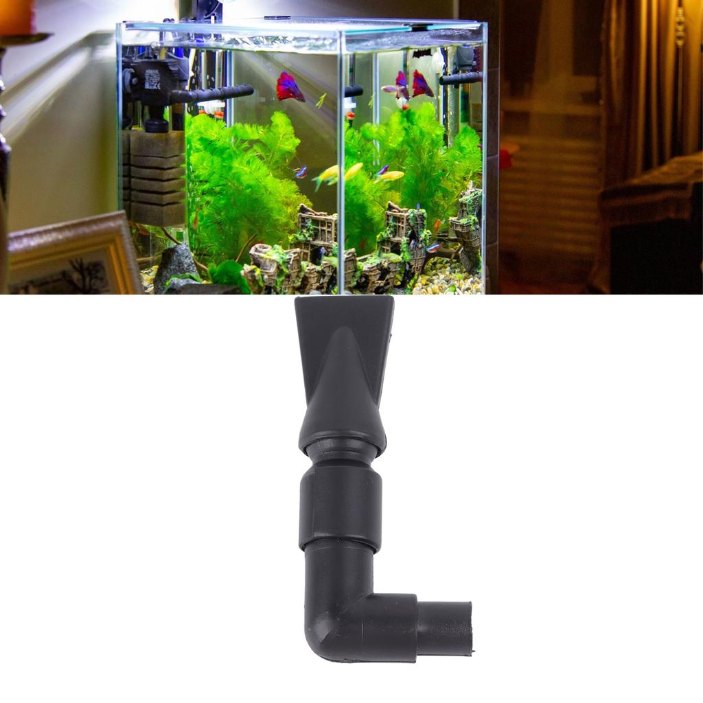Aquarium Pump Duckbill Nozzle Rotatable Elbow Water Return Outlet Nozzle for Home Fish