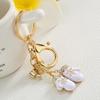 Christmas Gloves Key Chain Bow Snow Gloves Keychain Fashion Bag Pendant Holiday Car Key Ring for Girls Gift