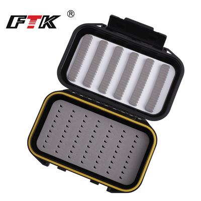 FTK Maxcatch Fliegenfischen-Box, doppelseitig, wasserdicht, Easy Grip, Schaumstoff, Jig-Fliegenbox