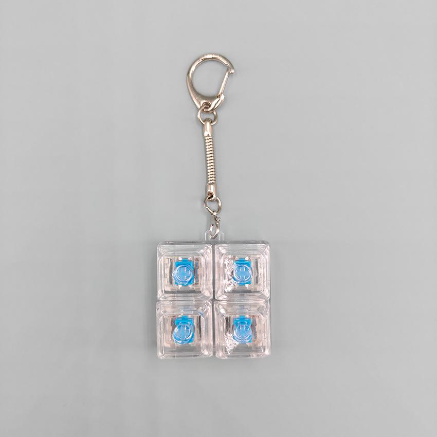 PC123456 Mechanical Keyboard Switch Tester Stress Relief Keychain Toy