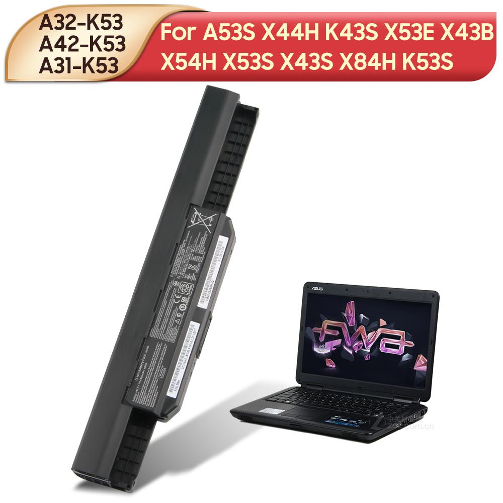 NEW Replacement Battery For ASUS A53S X44H K43S X53E X43B X54H X53S X43S X84H K53SA32-K53 A42-K53 A31-K53 Laptop Battery