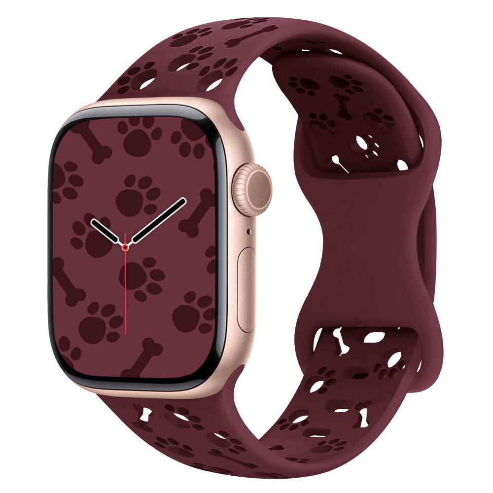 New Dog Paw Silicone Strap For Apple Watch Band Ultra3 49mm 46 45 44 41mm 40 38mm Bracelet For Iwatch Series 11 10 9 8 7 6 5 SE