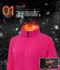 Outdoor Fleece Jacket for Men & Women - Thick Warm Polar Fleece Cardigan with Optional Logo for Autumn/Winter.