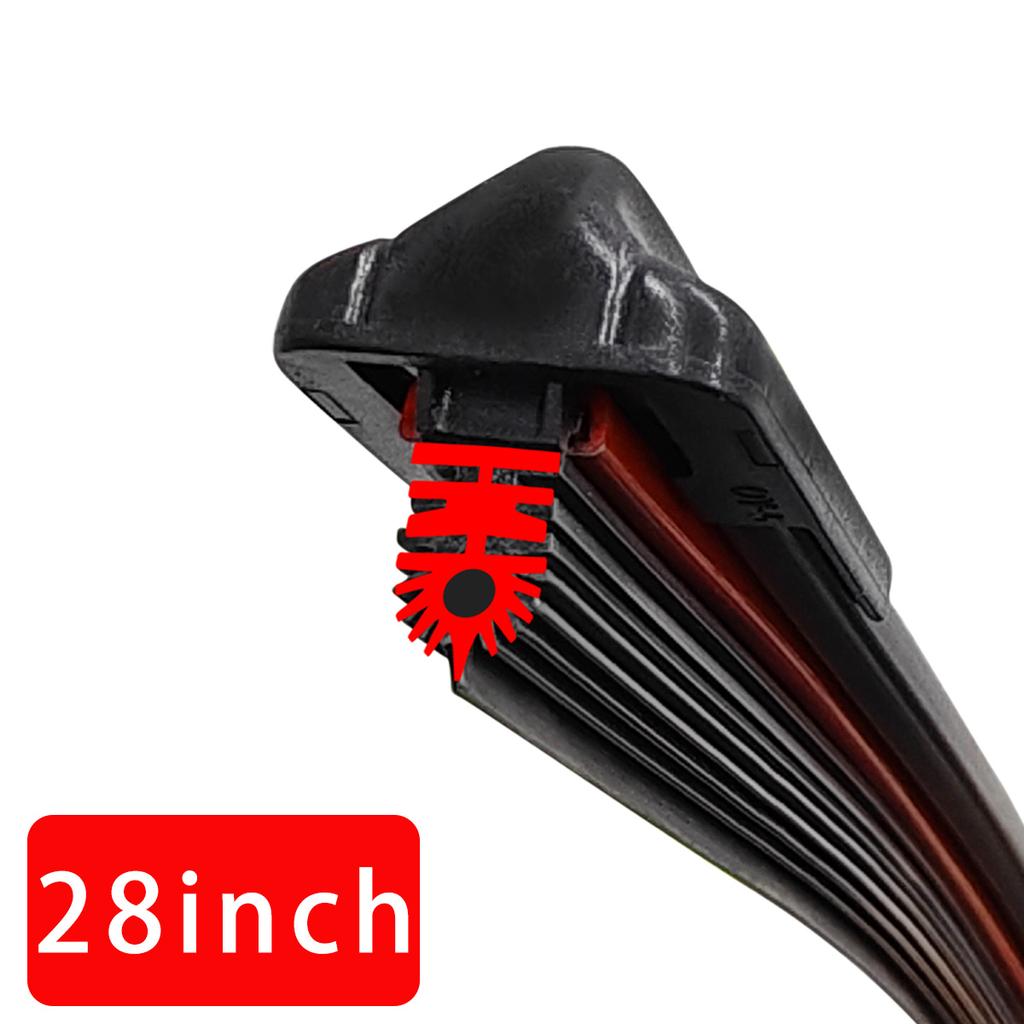 1 buc. Lamă ștergător parbriz auto față Bandă de cauciuc cu 11 straturi Lamă ștergător cu formă J/U 14"15"16"17"18"19"20"21"22"24"26"28"