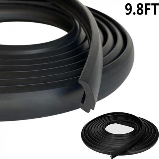For Boats RV Window Edge Weatherstrip RV Window Rubber Seal Strip Black 9.8Feet