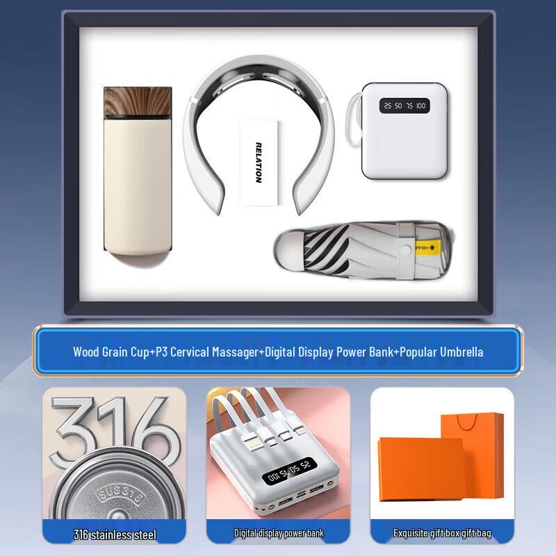 Premium White 4-in-1 Smart Travel Gift Set