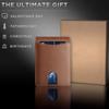 Hot-Selling Men's Slim Bi-Fold RFID Anti-Theft Wallet with Pull-Out Credit Card Holder