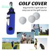 Golf Ball Storage Pouch with Tee Holder - Large Capacity, Portable Carrier Bag with Keychain Belt Clip Design
