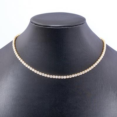 Nidin Fashion Luxury Tennis Chain Women Adjustable Link Necklace Crystal Zircon 7 Colors Choker Gothic Jewelry Gift Gold Plated